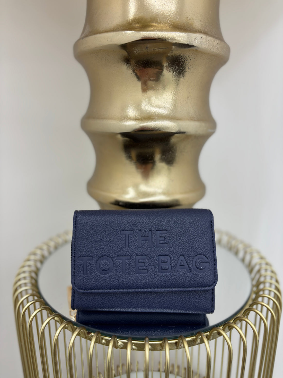 TTB writing small purse with gold hardware