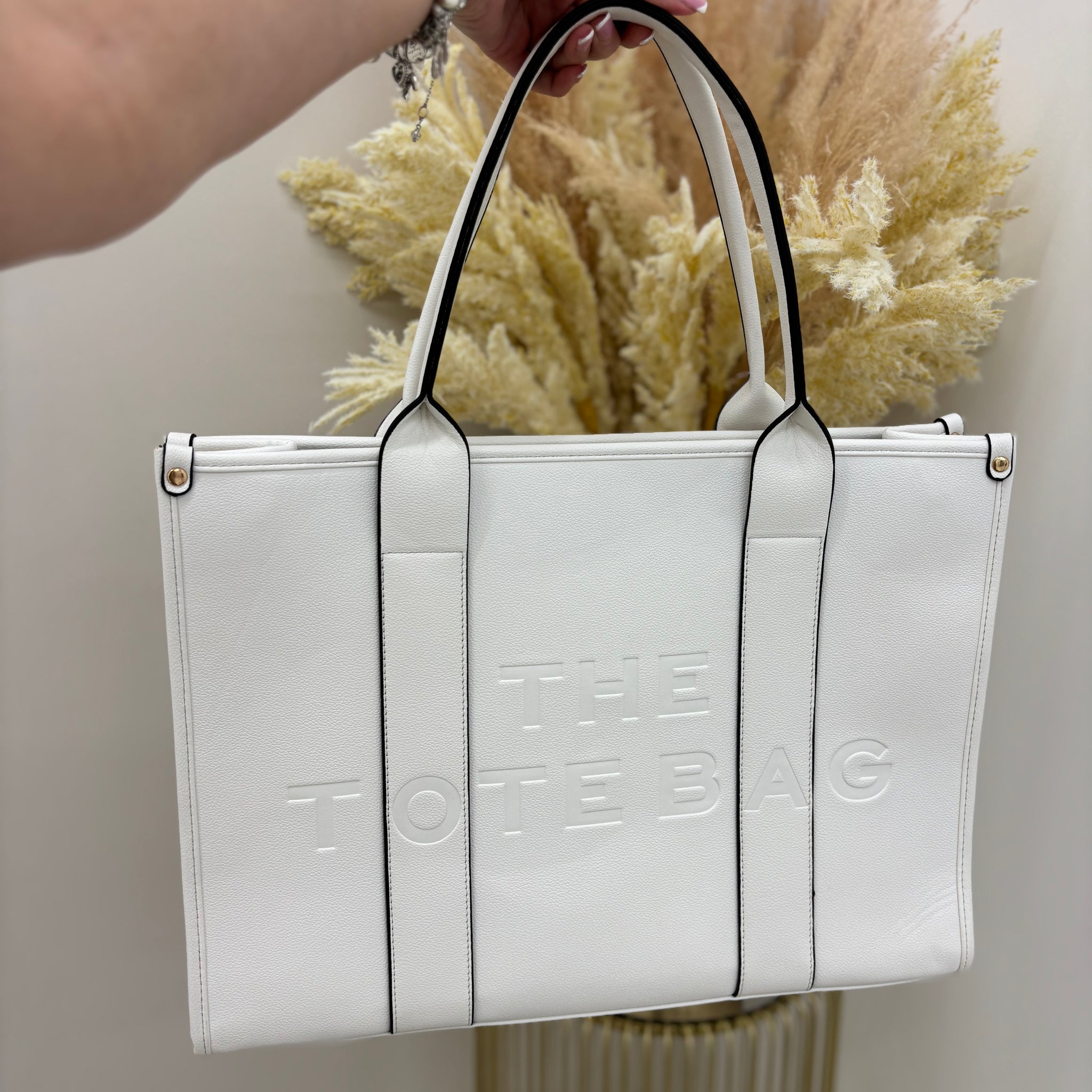 Large TTB Writing Tote Bag with Matching Strap