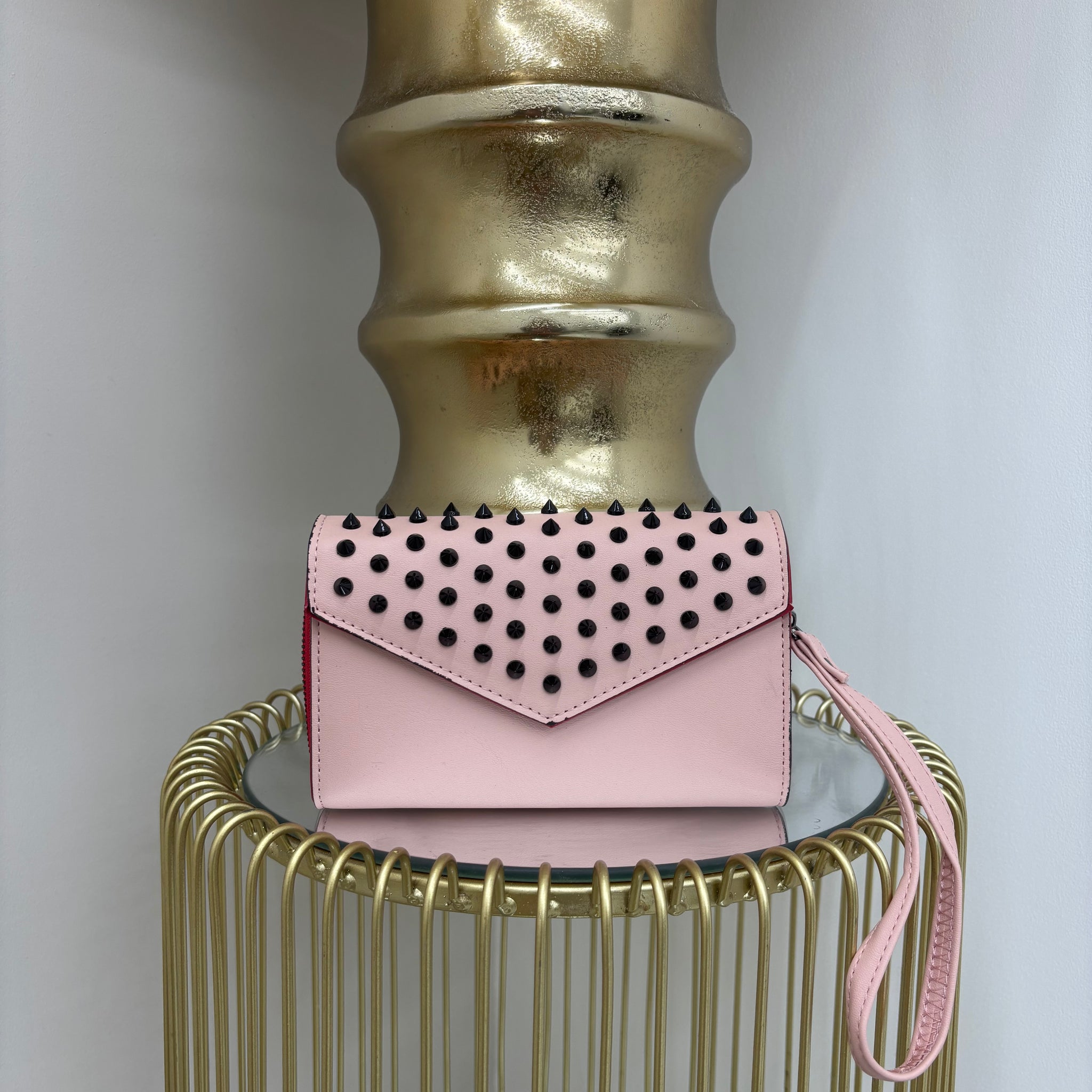 V Inspired Studded Purse