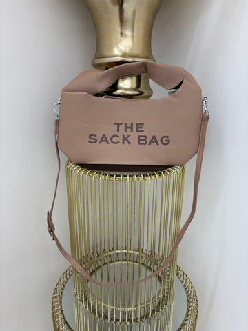 Medium TSB White Writing Shoulder Bag