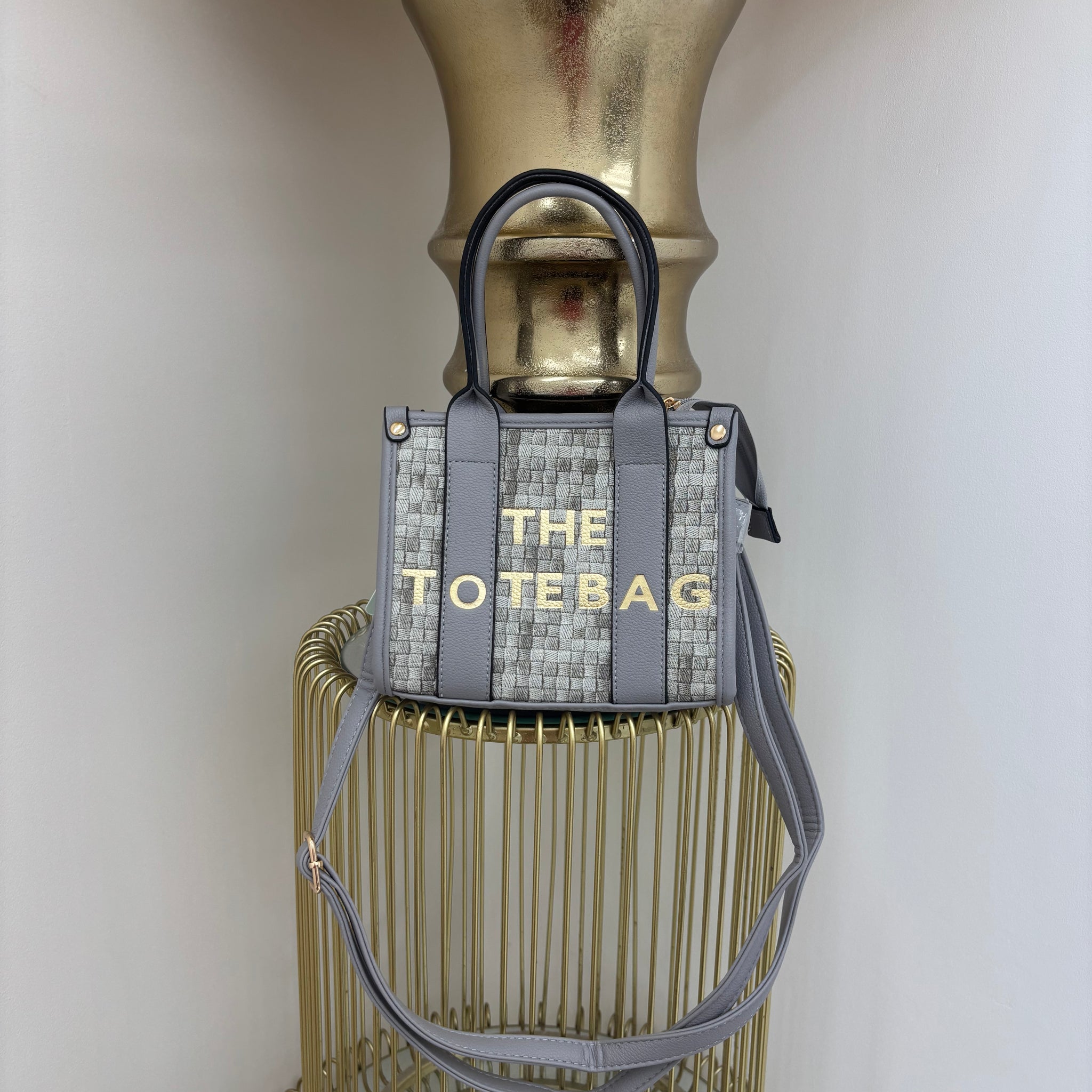 Mini Woven Look Body Strap Bag