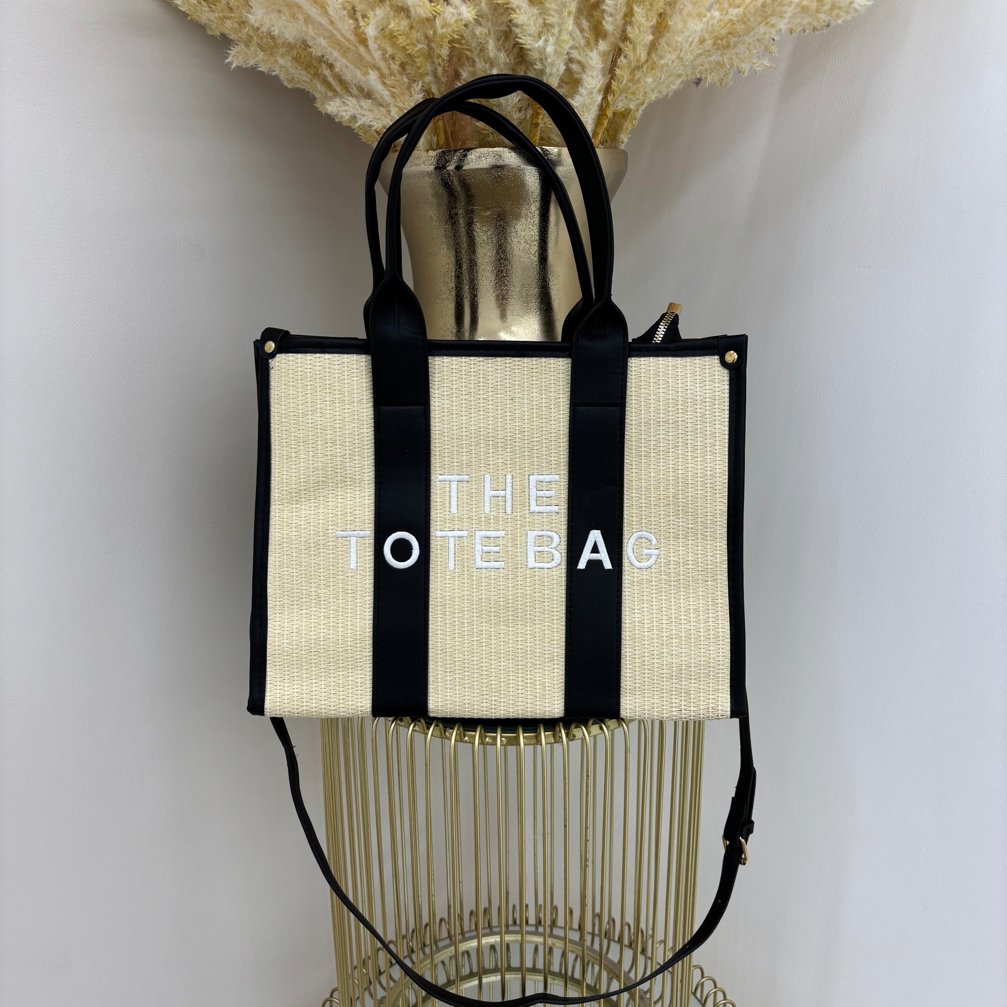 Woven Medium Tote Bag
