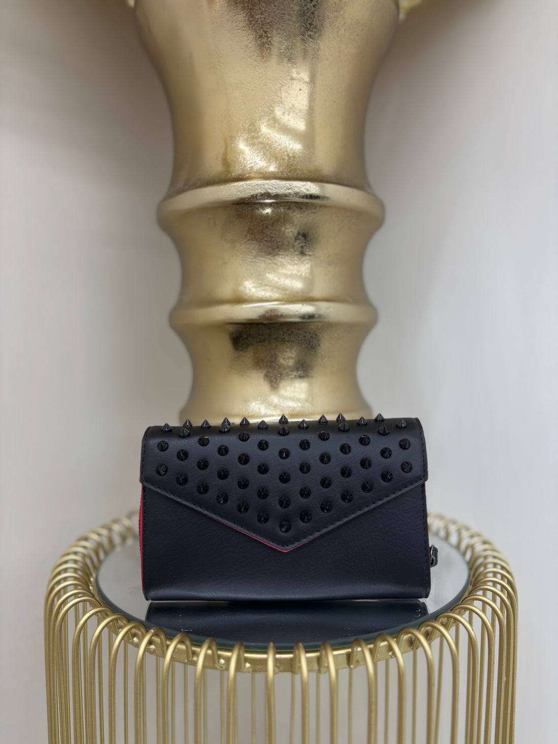 V Inspired Studded Purse