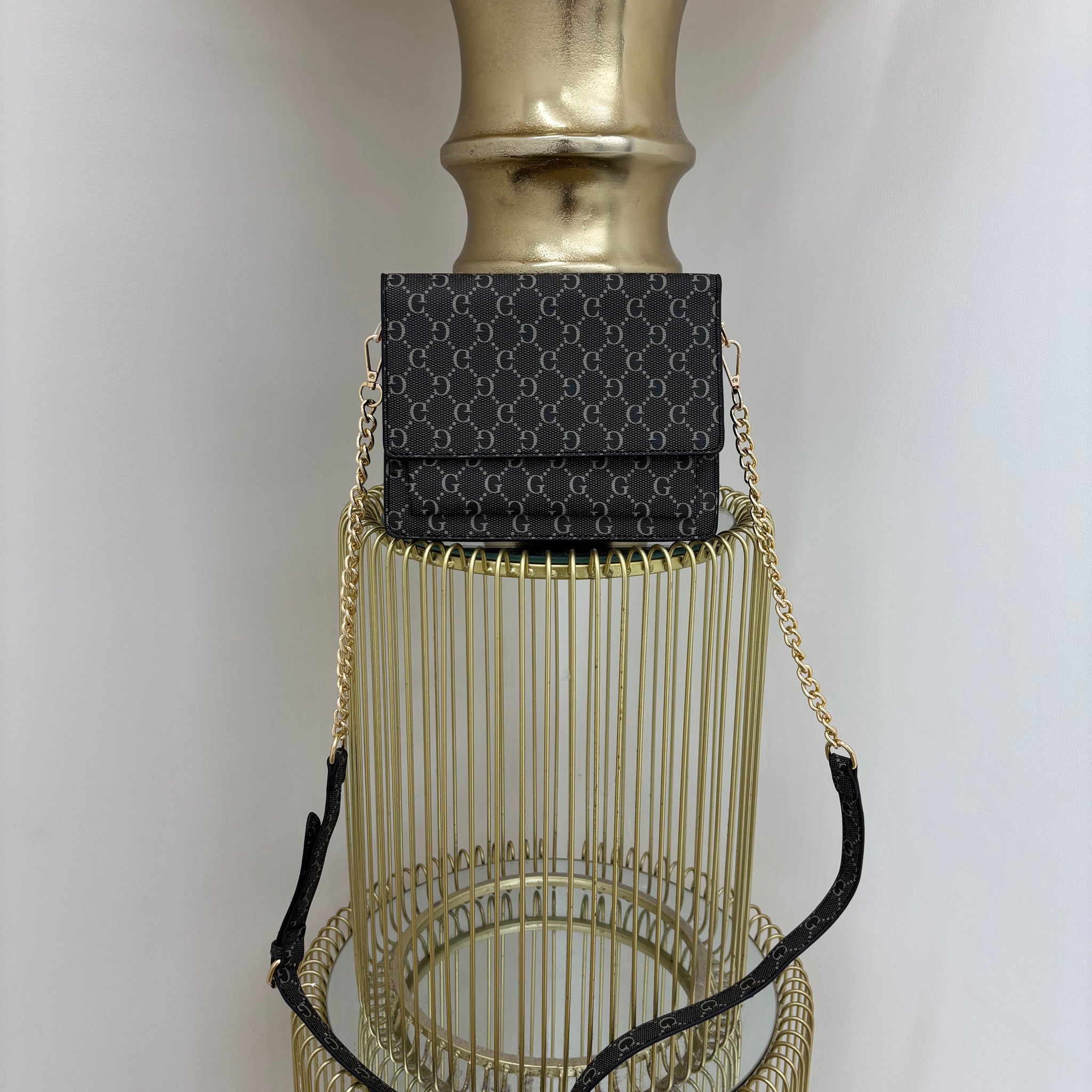 G Body Bag with Gold Strap