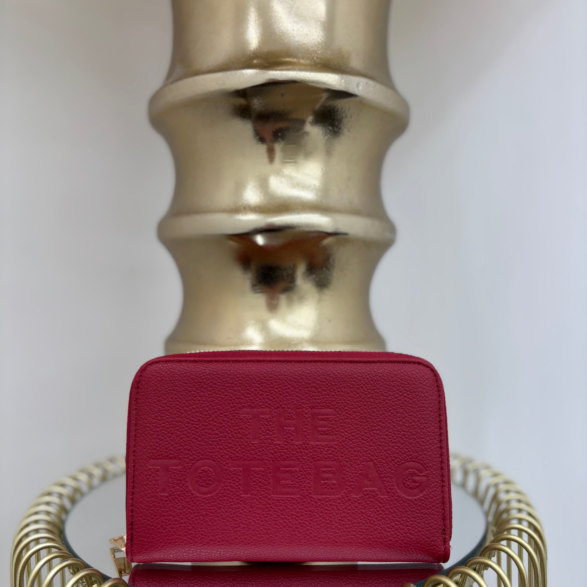 TTB writing medium purse with gold hardware