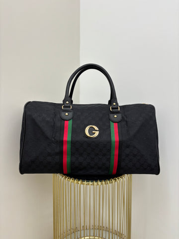 G Inspired Weekend Bag with Gold Hardware
