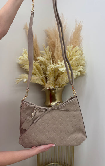 Flower Detailed Tote Bag with Bow Detailing